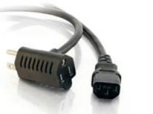1.5FT 16AWG POWER CORD W- EXTRA OUTLET