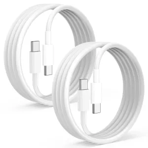 2-Pack USB C to USB C Charger Cable