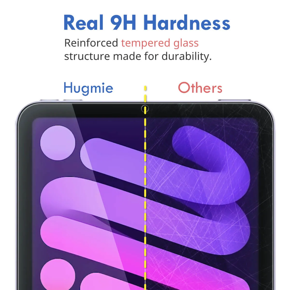 2x Hugmie® iPad 5/6/7/8 9.7-inch Tempered Glass Screen Protector