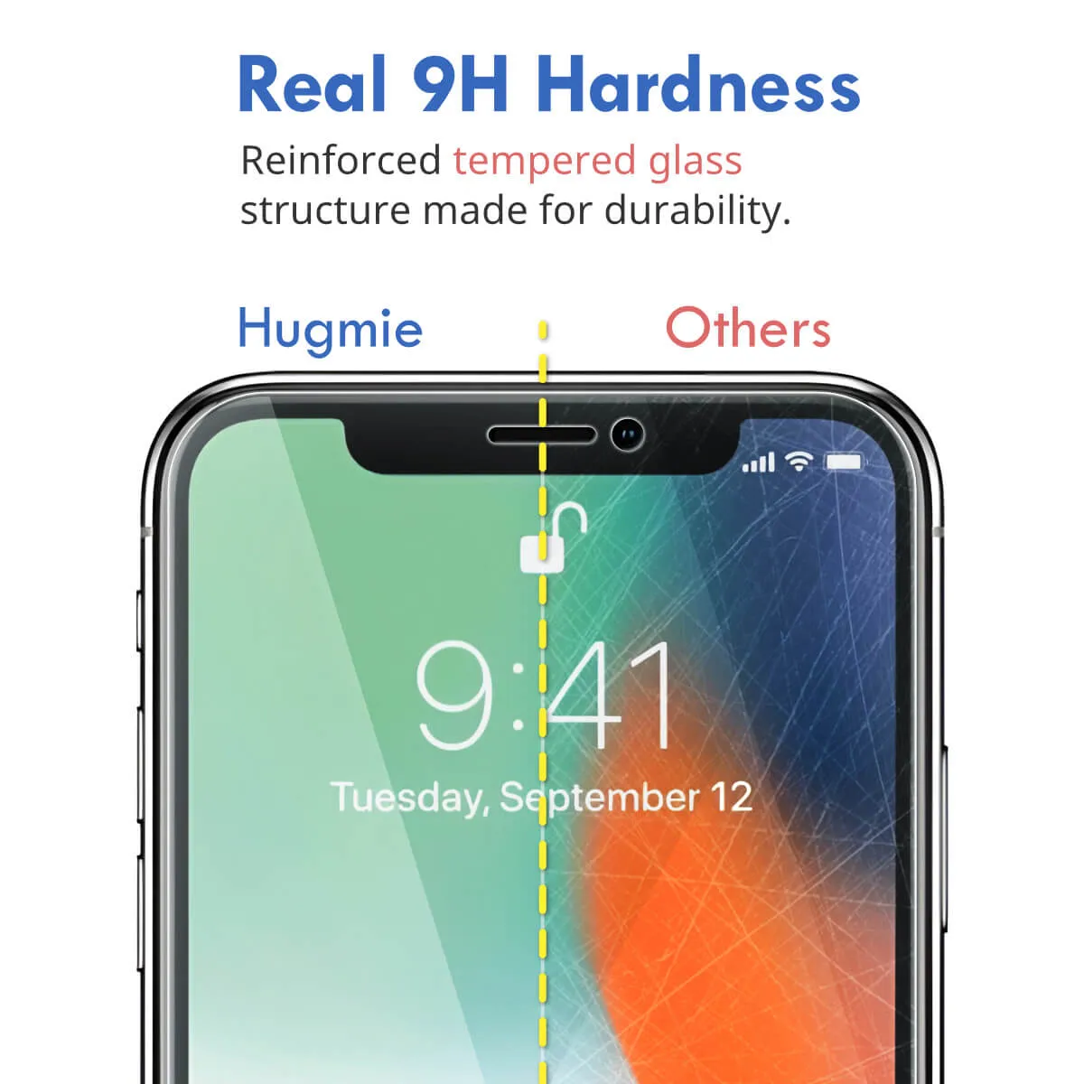 2x Hugmie® iPhone 12 Mini Tempered Glass Screen Protector