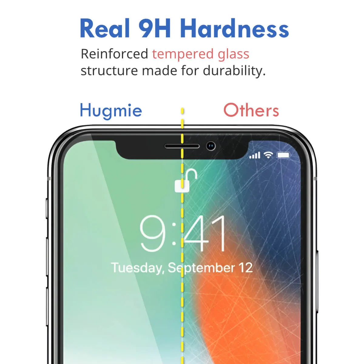 2x Hugmie® iPhone 14 Pro Full Coverage Screen Protector