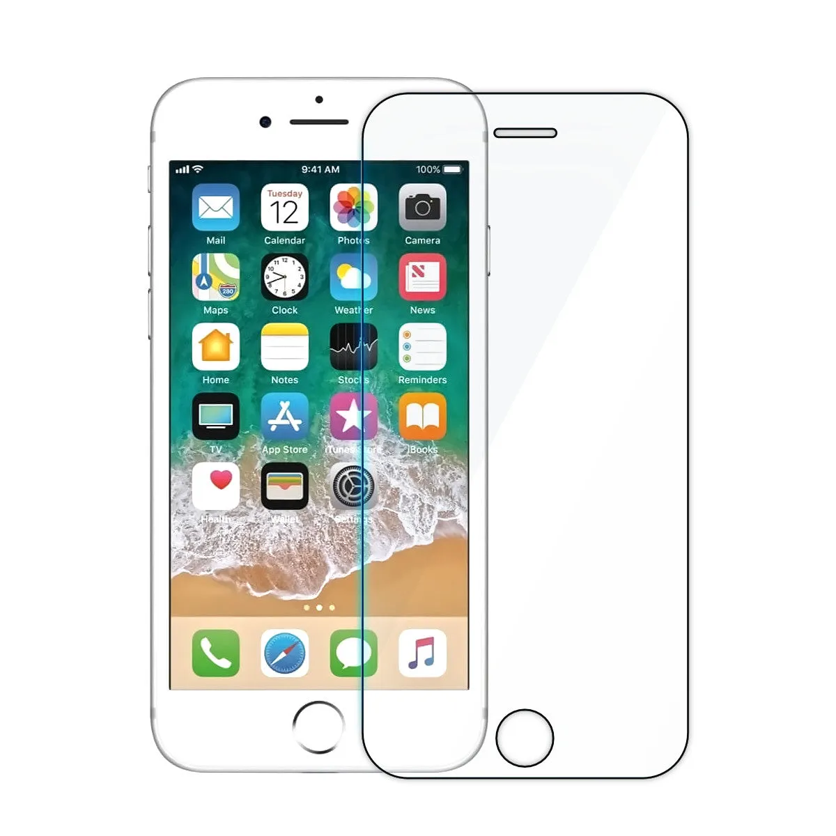 2x Hugmie® iPhone 6/7/8 Plus Full Coverage Screen Protector