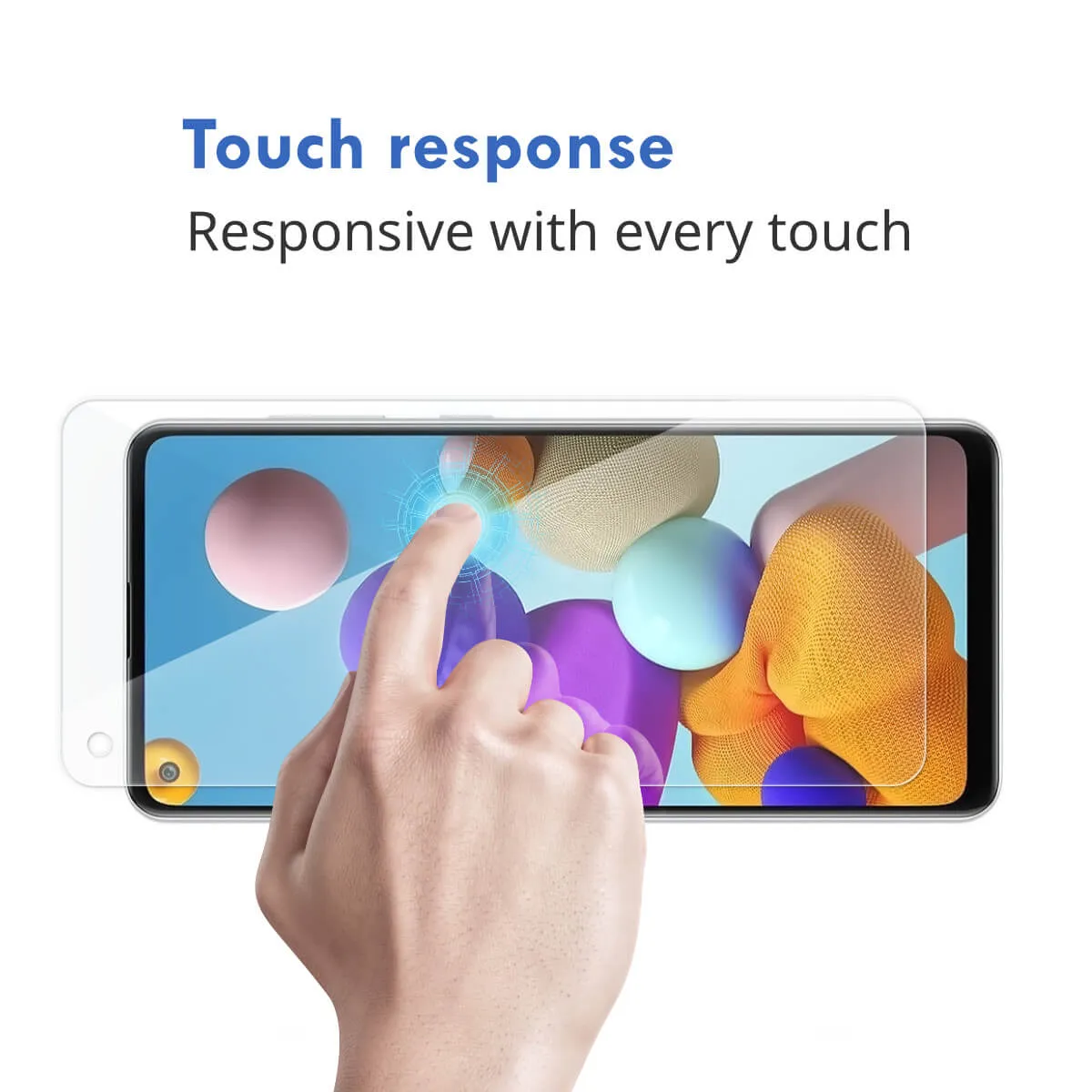 2x Hugmie® Samsung A21s Tempered Glass Screen Protector