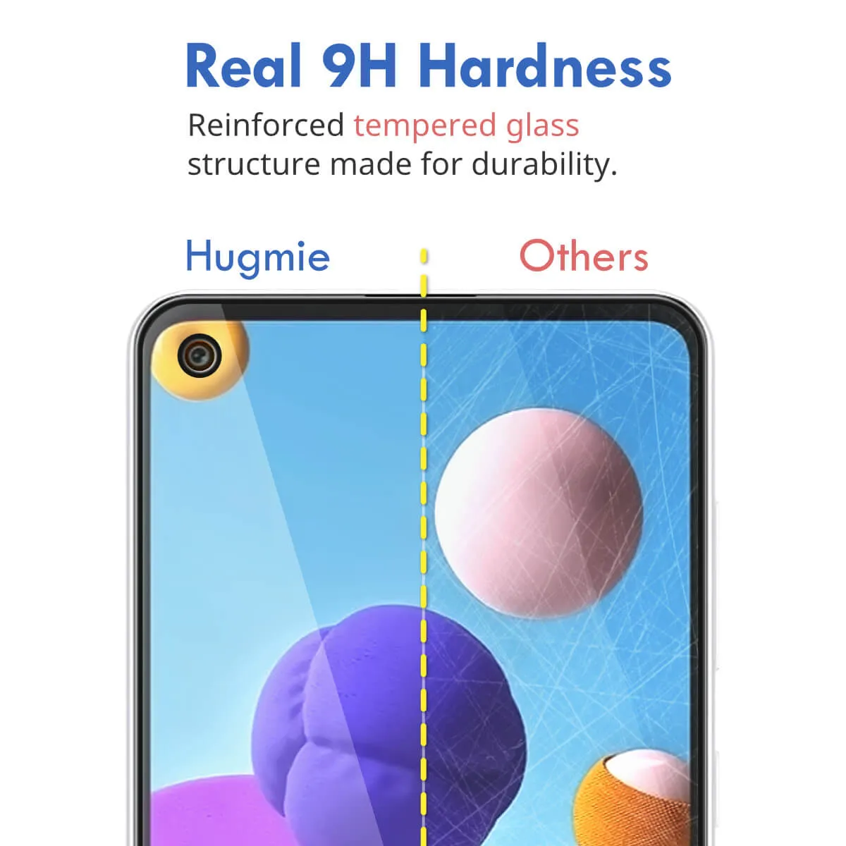 2x Hugmie® Samsung S8/S9 Full Coverage Screen Protector