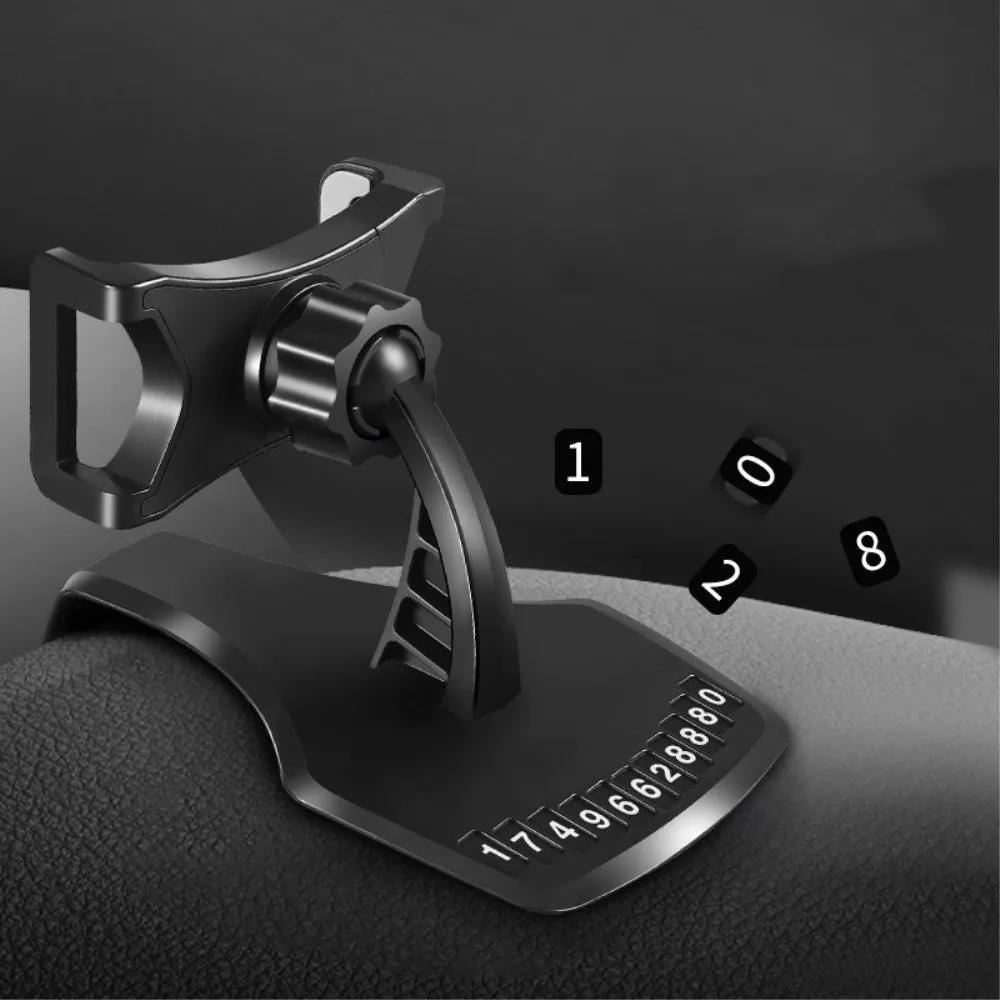 3 in 1 Car GPS Smartphone Holder: Dashboard / Visor Clamp   AC Grid Clip for LG F490L G3 Screen -A (LG Liger) - Black
