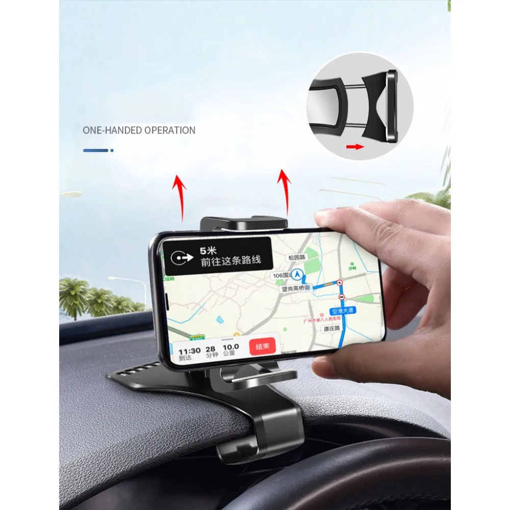 3 in 1 Car GPS Smartphone Holder: Dashboard / Visor Clamp   AC Grid Clip for LG F490L G3 Screen -A (LG Liger) - Black