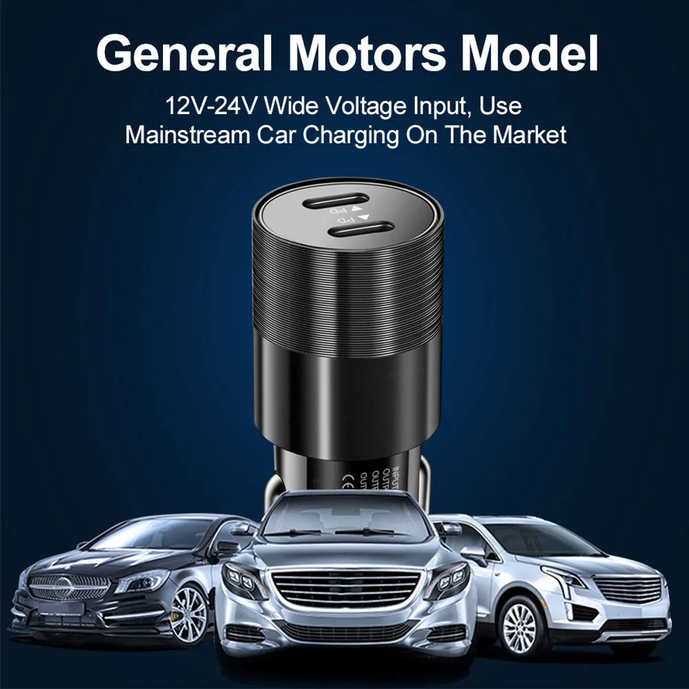 40w Quick Charger Type C Dual Port Fast Charging Station Double