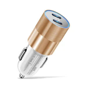 40w Quick Charger Type C Dual Port Fast Charging Station Double