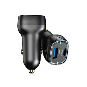 40w Usb Dual Port Fast Car  Charger Adapter, Compatible For