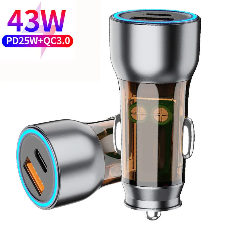 43w Car Charger Type-c PPS Pd Port Qc3.0 Fast Charge Adapter