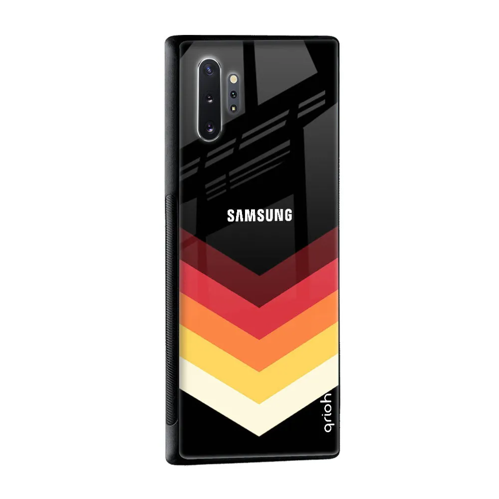 Abstract Arrow Pattern Glass Case For Samsung Galaxy M31s