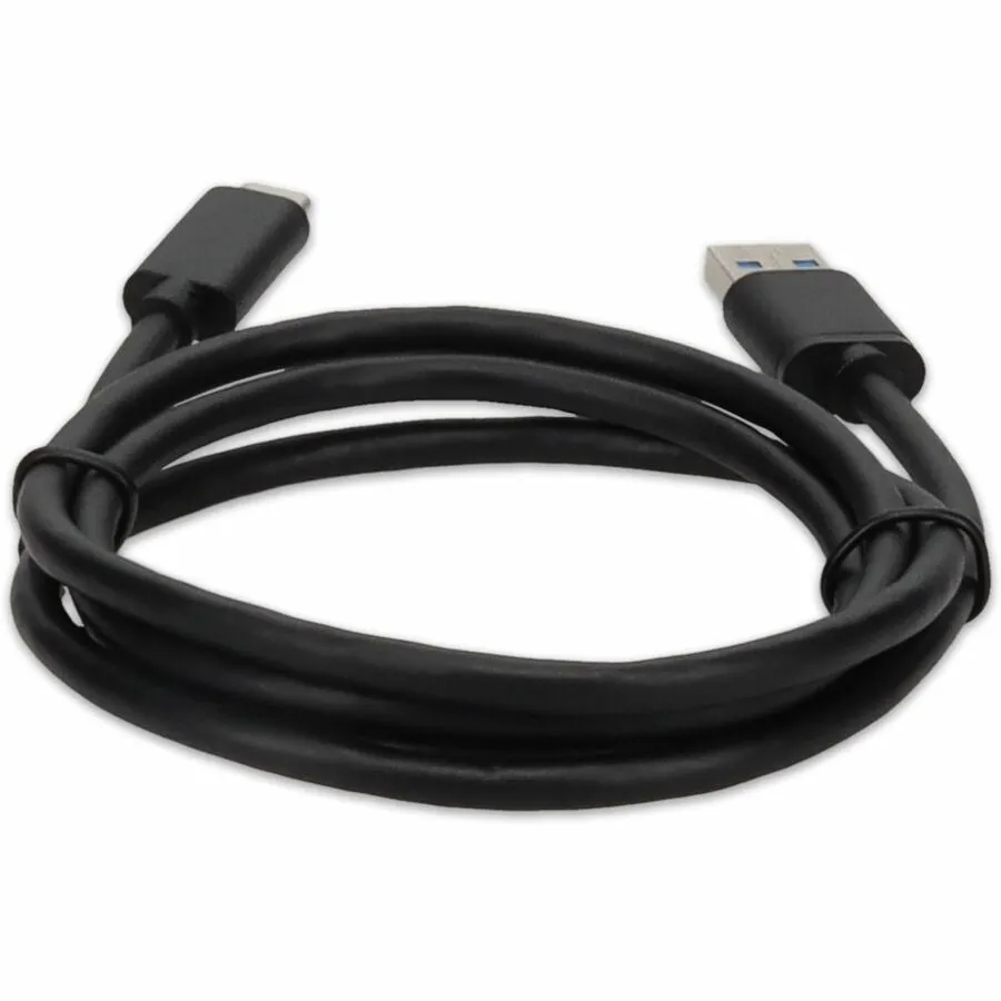 Addon 5-Pack Of 1M Usb 3.1 (C) Male To Usb 3.0 (A) Male Black Cables