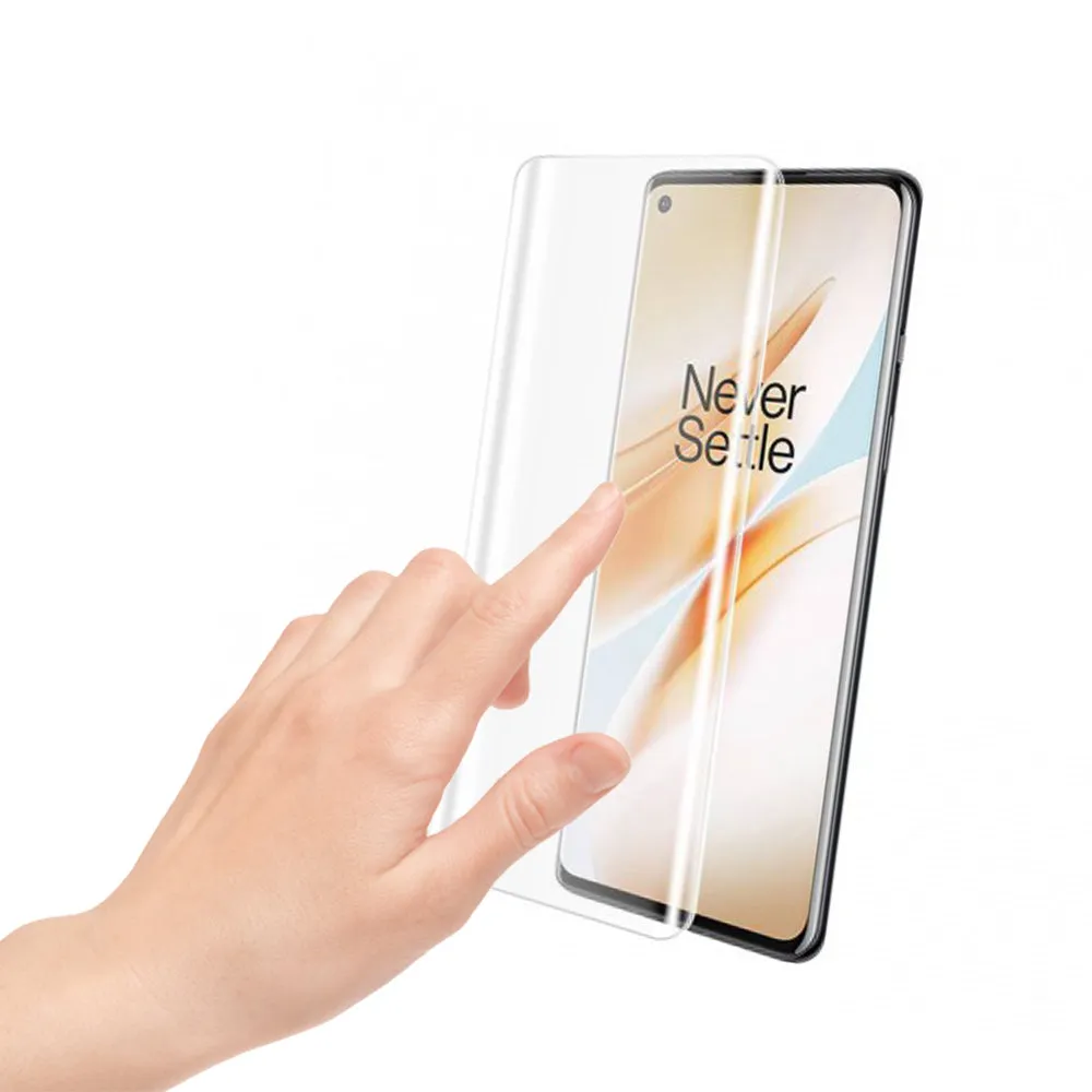 Advanced Border-less Full Coverage 3D Curved UV OnePlus8 Screen Protector