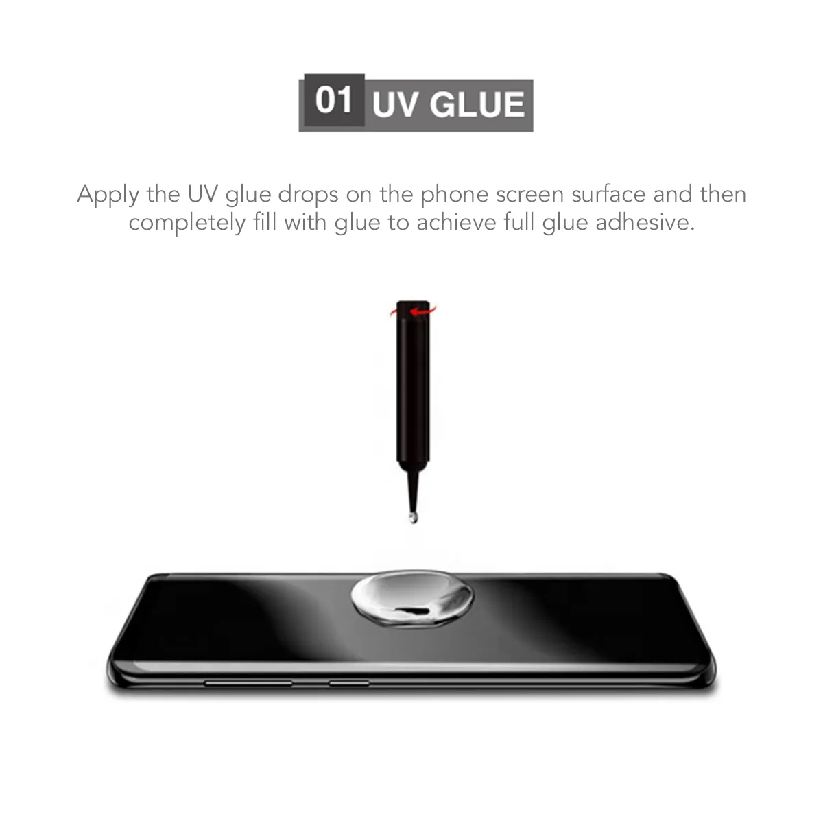 Advanced Border-less Full Coverage 3D Curved UV OnePlus8 Screen Protector