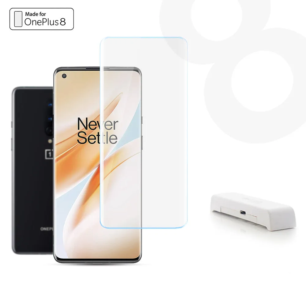 Advanced Border-less Full Coverage 3D Curved UV OnePlus8 Screen Protector