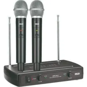 Ahuja Dual Channel VHF Wireless Microphone System AWM495V2