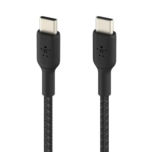 BELKIN BoostCharge Braided USB-C to USB-C 1M Cable - Black