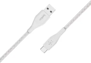 Belkin Duratek Plus 1.2M USB A to USB C Cable White - F2CU069bt04-WHT