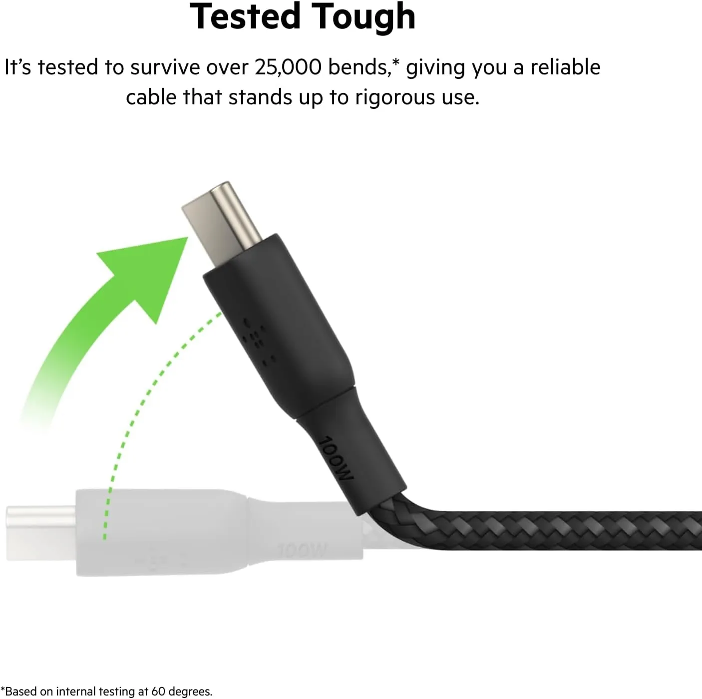 Belkin USB-C to USB-C Cable, Boostcharge Braided Power Cable (3M/10Ft), Fast Charging Cable W/ 100W Power Delivery, USB-IF Certified for Iphone 16, Macbook, Chromebook, Galaxy & More - Black