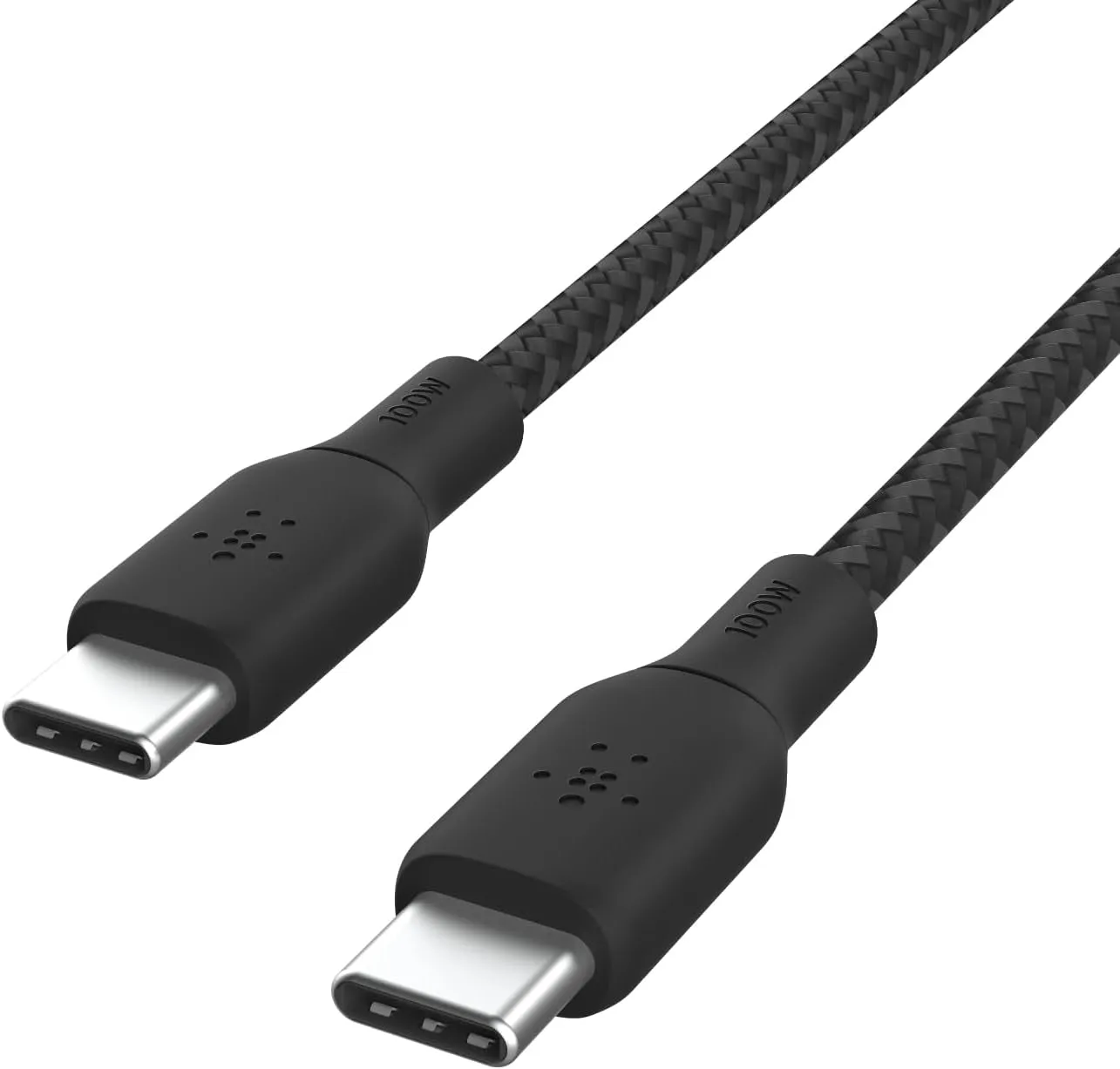 Belkin USB-C to USB-C Cable, Boostcharge Braided Power Cable (3M/10Ft), Fast Charging Cable W/ 100W Power Delivery, USB-IF Certified for Iphone 16, Macbook, Chromebook, Galaxy & More - Black