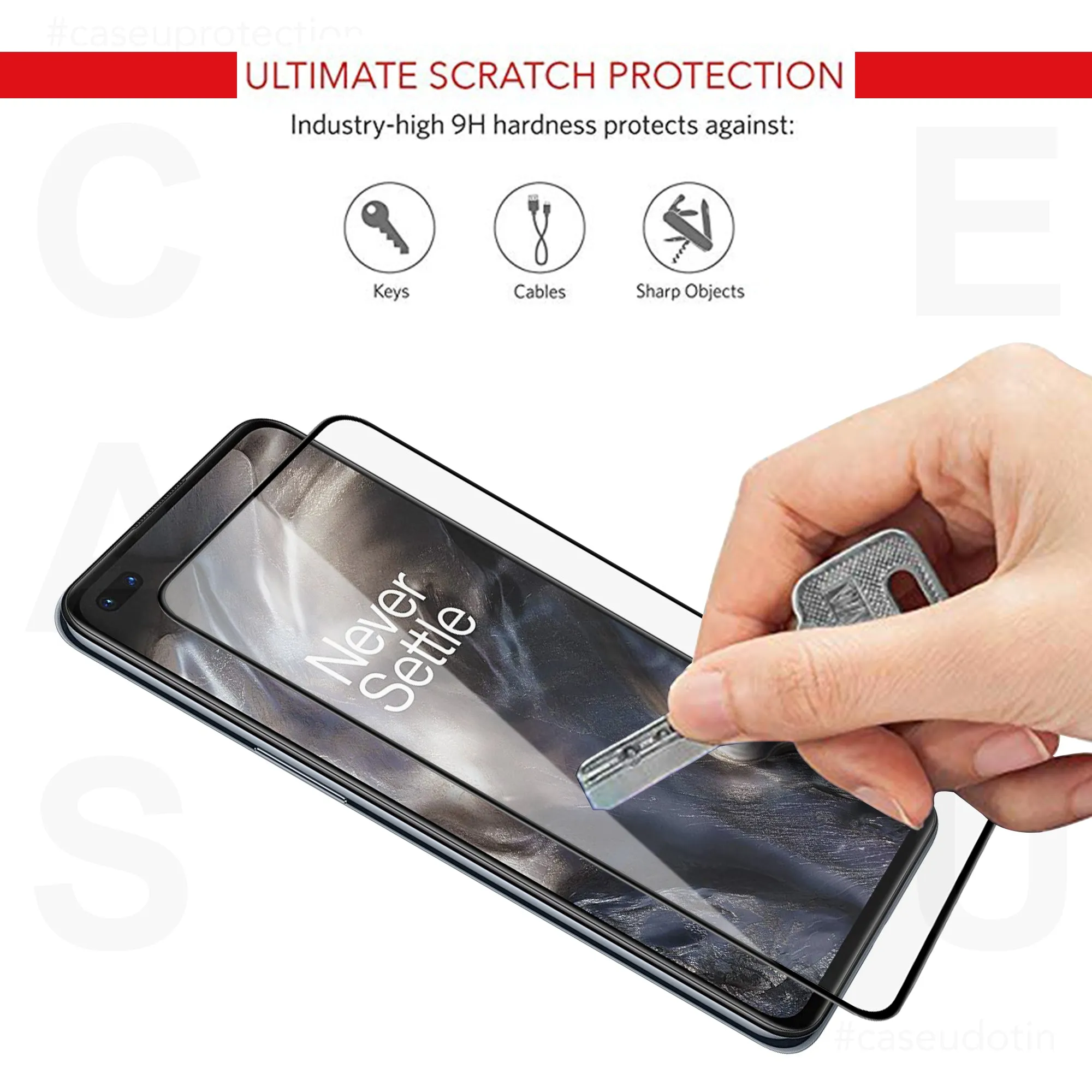 Black Shield Premium Tempered Glass - OnePlus Nord