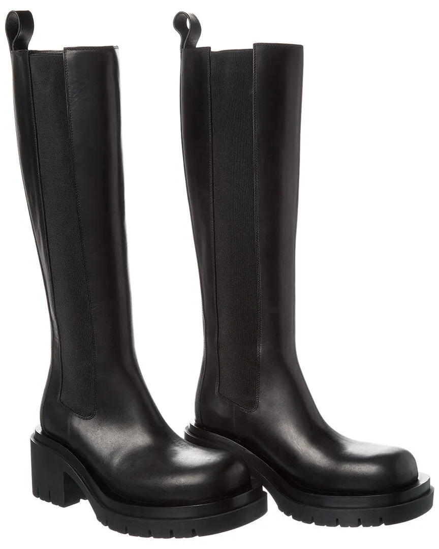 Bottega Veneta Lug Leather Boot (Authentic Pre-Owned)