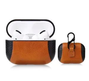 Brown Snake Skin Airpod Casing Pro