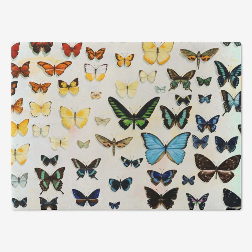 Butterfly Rainbow Glass Tray