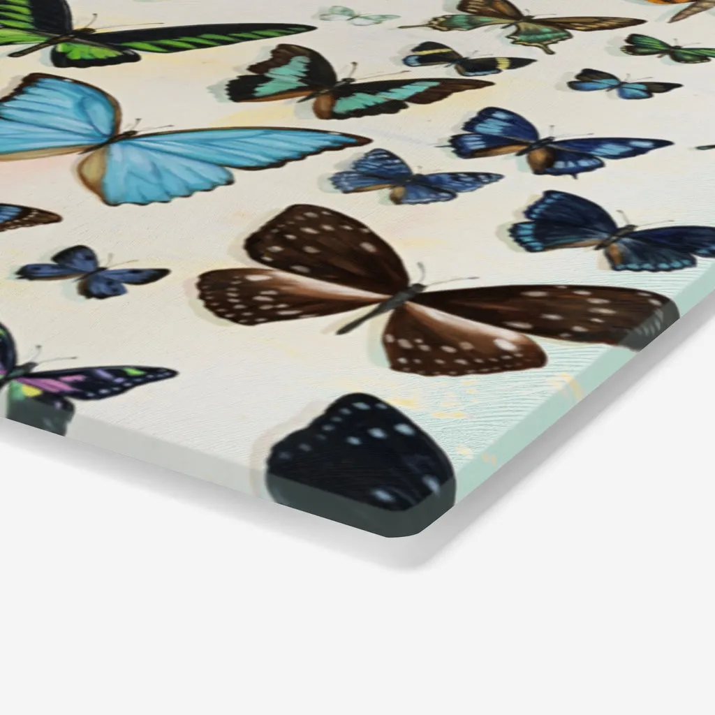 Butterfly Rainbow Glass Tray