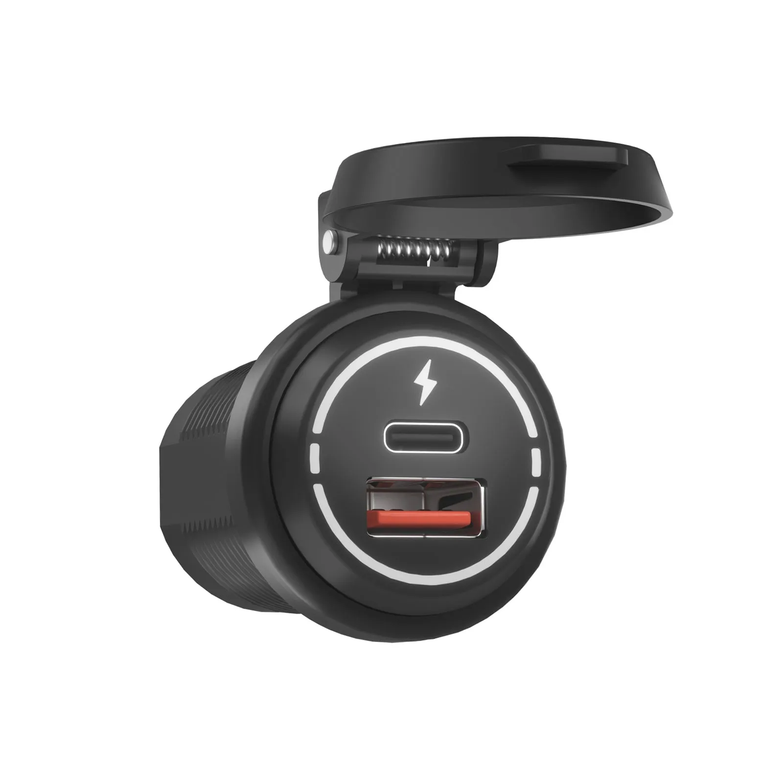 Car Mobile Phone Charger Dual-port Fast Charging 12-24V Usb Power