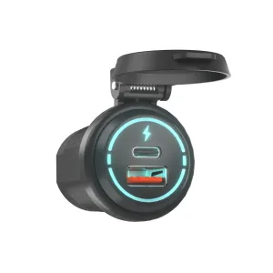 Car Mobile Phone Charger Dual-port Fast Charging 12-24V Usb Power