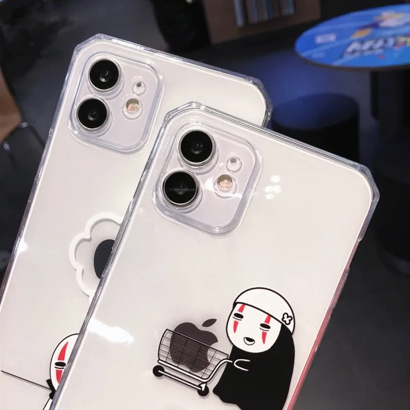 Cartoon Anime Faceless Man iPhone Case