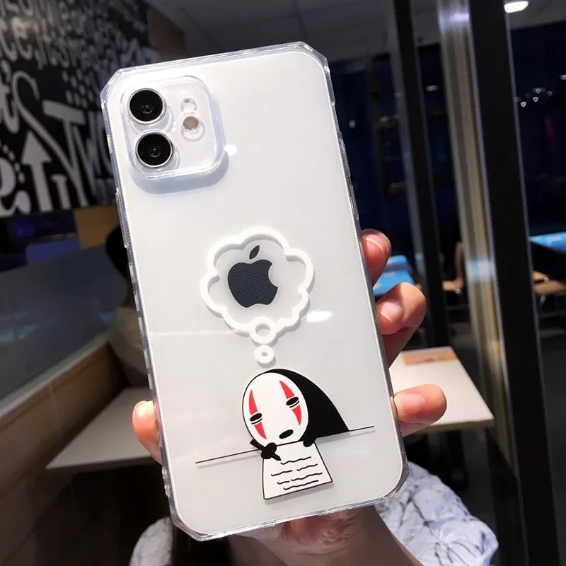 Cartoon Anime Faceless Man iPhone Case