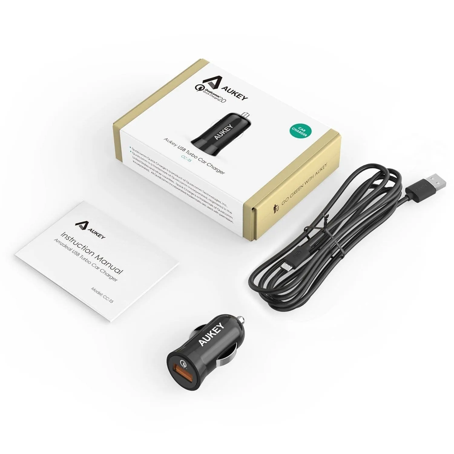 CC-T5 18W Qualcomm Quick Charge 2.0 Car Charger