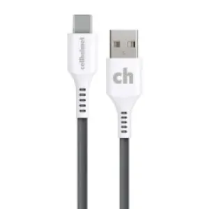 Cellhelmet 1ft Round USB C Cable (Black & White)