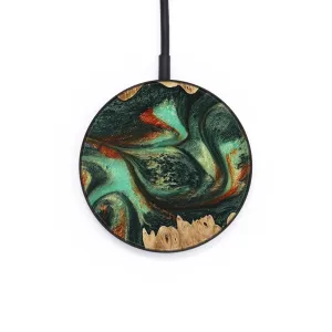 Circle Wood Wireless Charger - Agathe (Green, 739664)