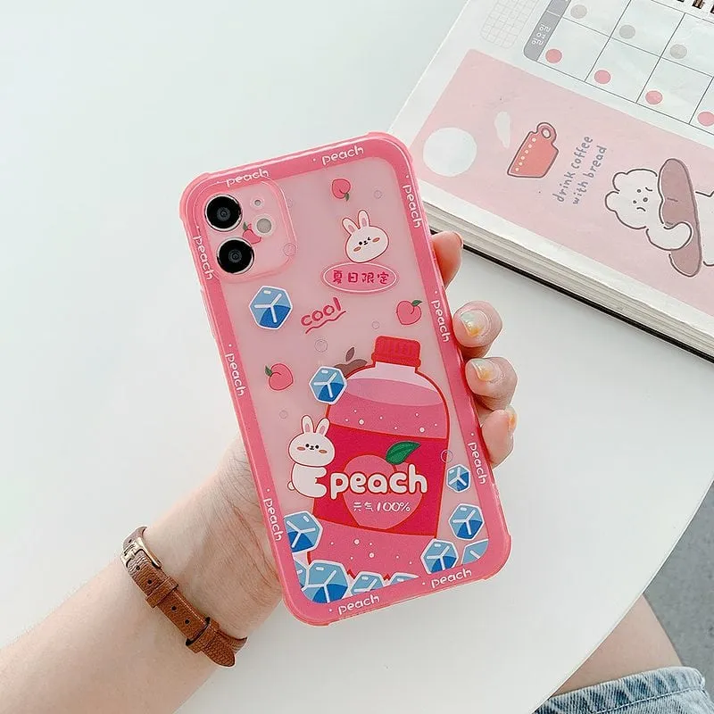 Cute Cartoon Bear Lemon iPhone Cases