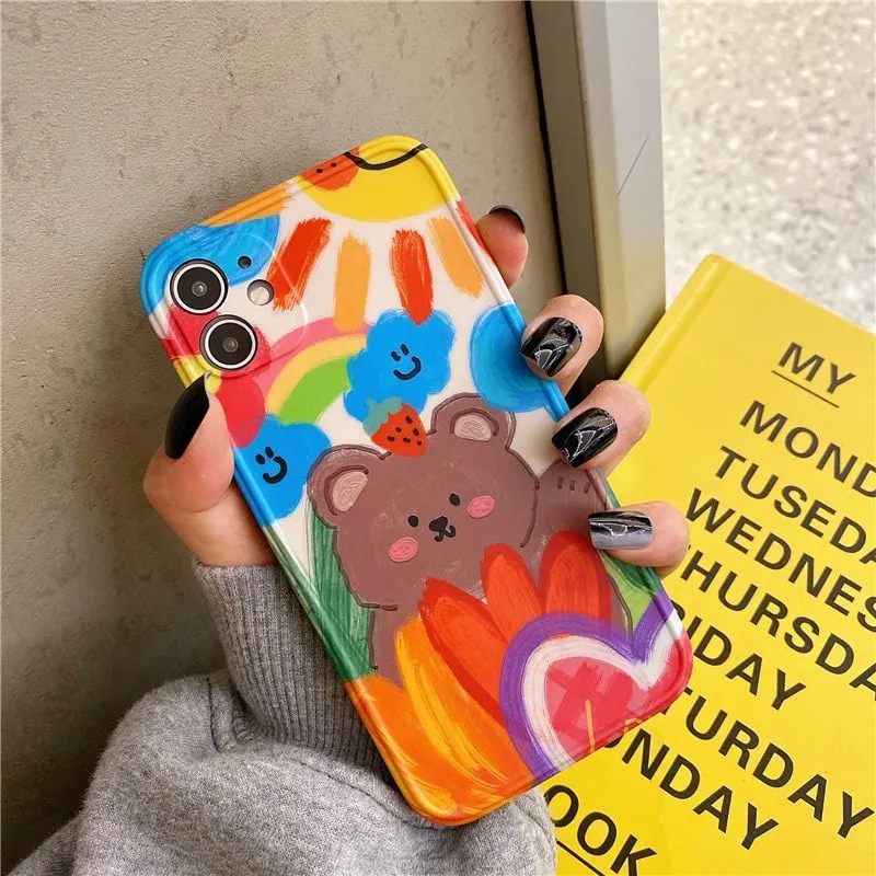 Cute Cartoon Graffiti iPhone cases