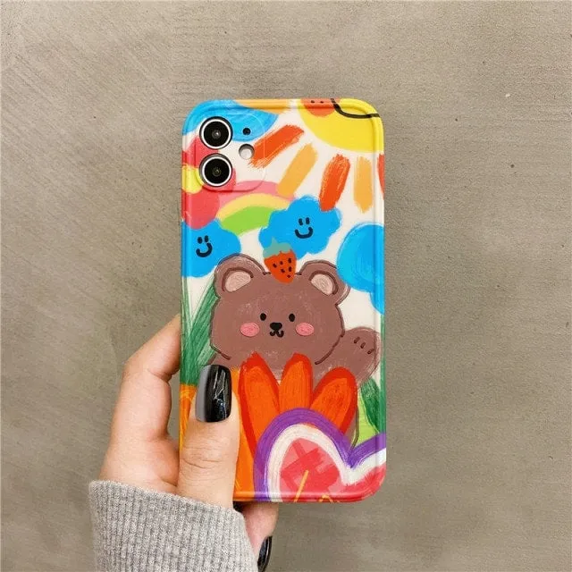 Cute Cartoon Graffiti iPhone cases