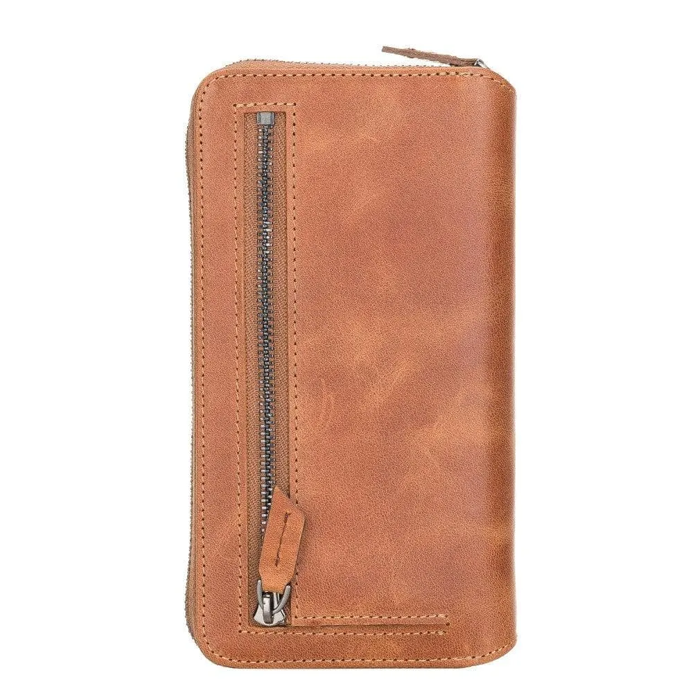 Detachable Leather Zipper Wallet Cases for Samsung Galaxy S21 Series