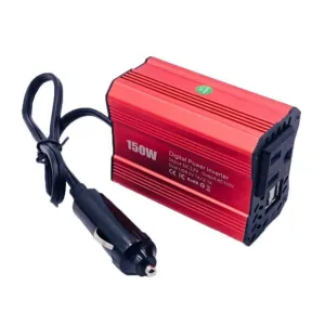 Dual USB 150W DC 12V to AC 110V/220V Power Converter Car Charger