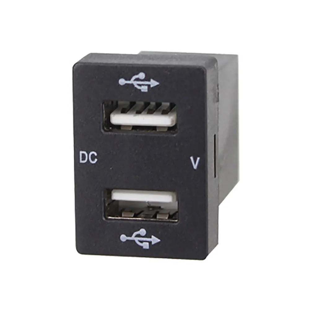 Dual Usb Car Charger Digital Voltmeter Display Real-Time Quick