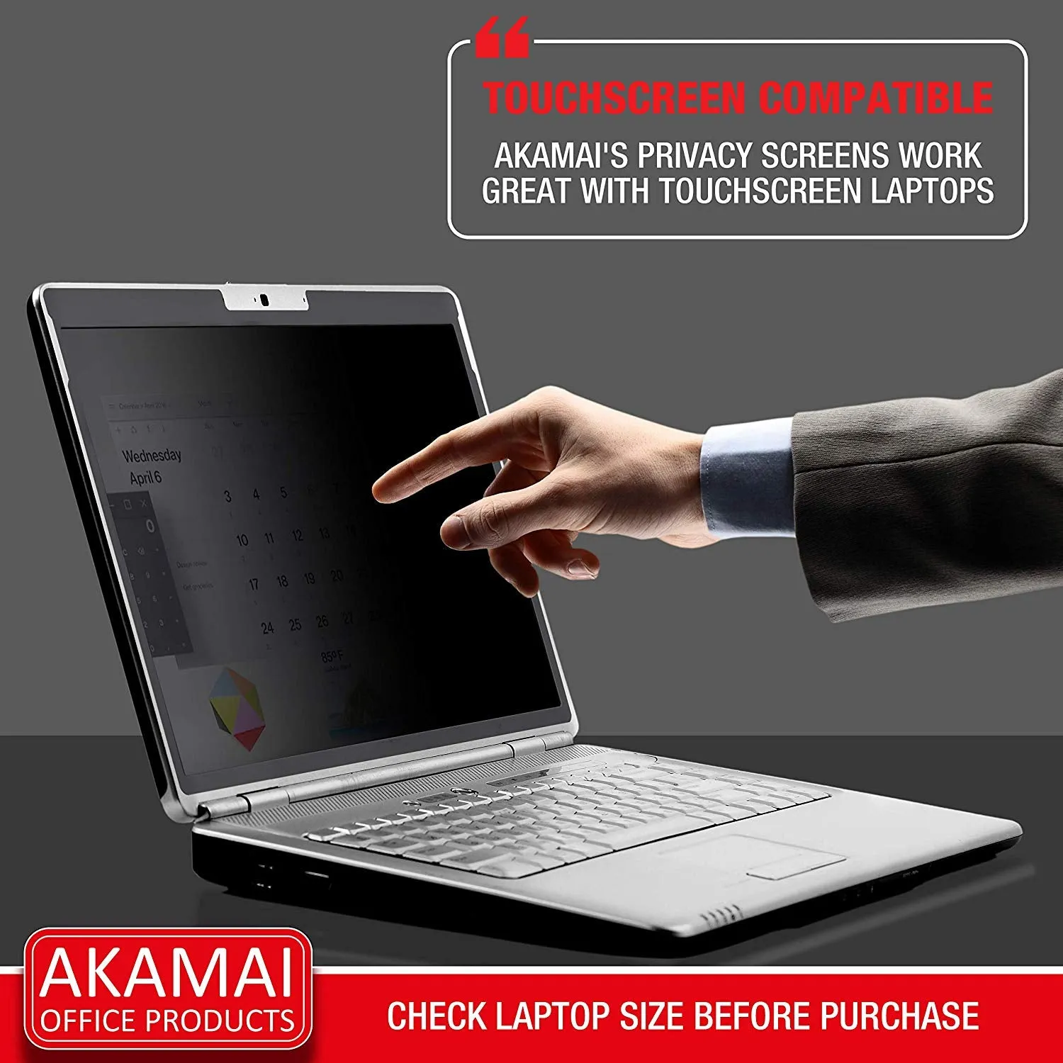 Easy On/Off Privacy Screen Filter compatible with 13 Inch Surface Book 2 Laptop (Anti-Glare)