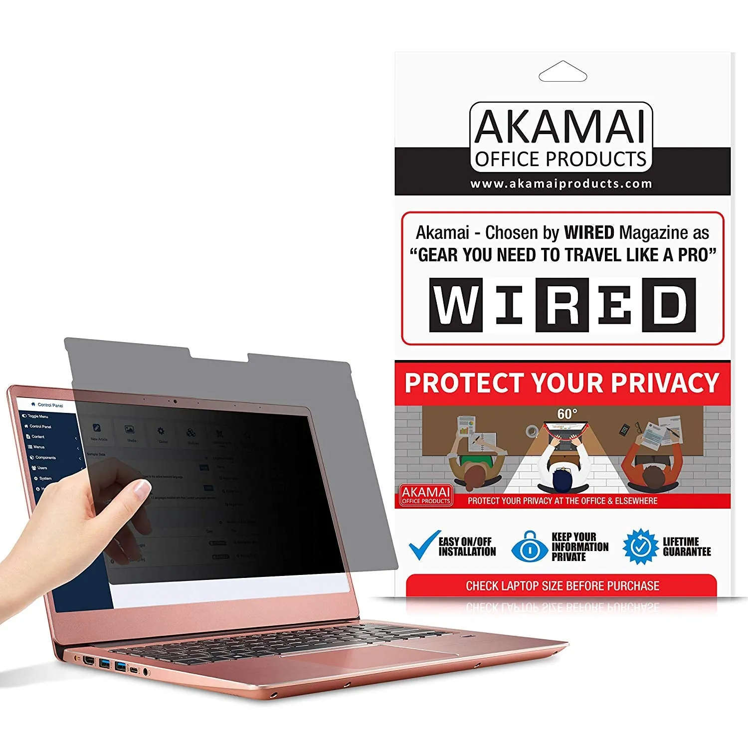 Easy On/Off Privacy Screen Filter for 13.5 Inch Surface Laptop (Anti-Glare)