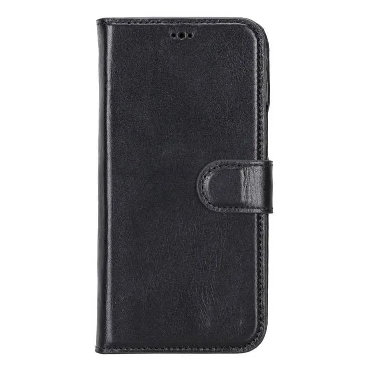 Edward Apple IPhone 14 Series Full Leather Coating Detachable Wallet Case (Set of 2)