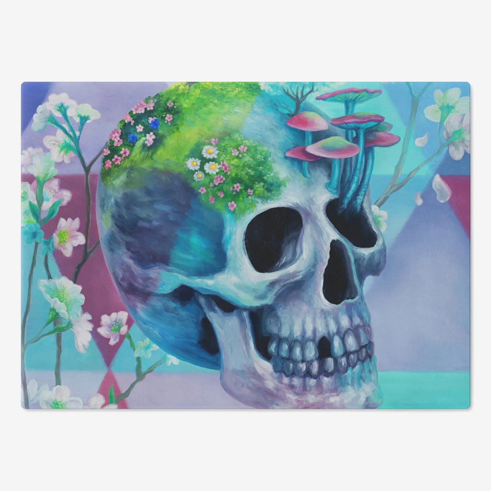 Eternal Bloom Glass Tray