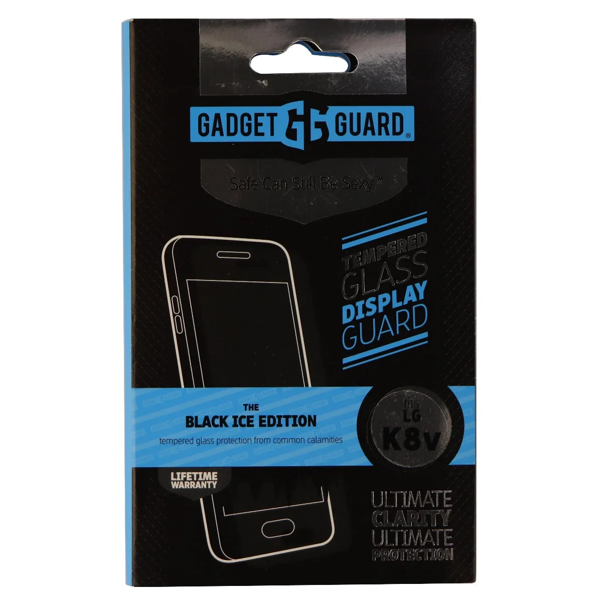 Gadget Guard Black Ice Series Tempered Glass Screen Protector for LG K8V - Clear