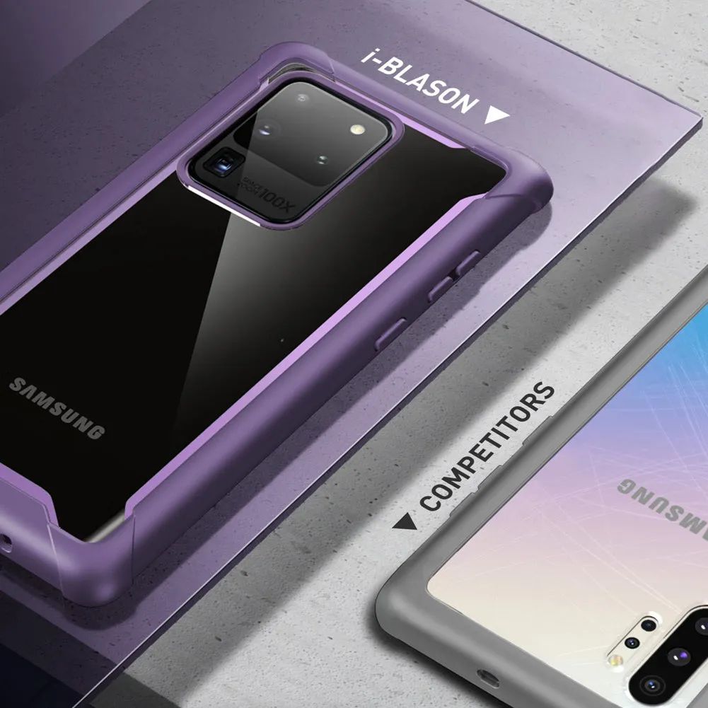 Galaxy S20 Ultra Ares Clear Rugged Case(open box) - Purple