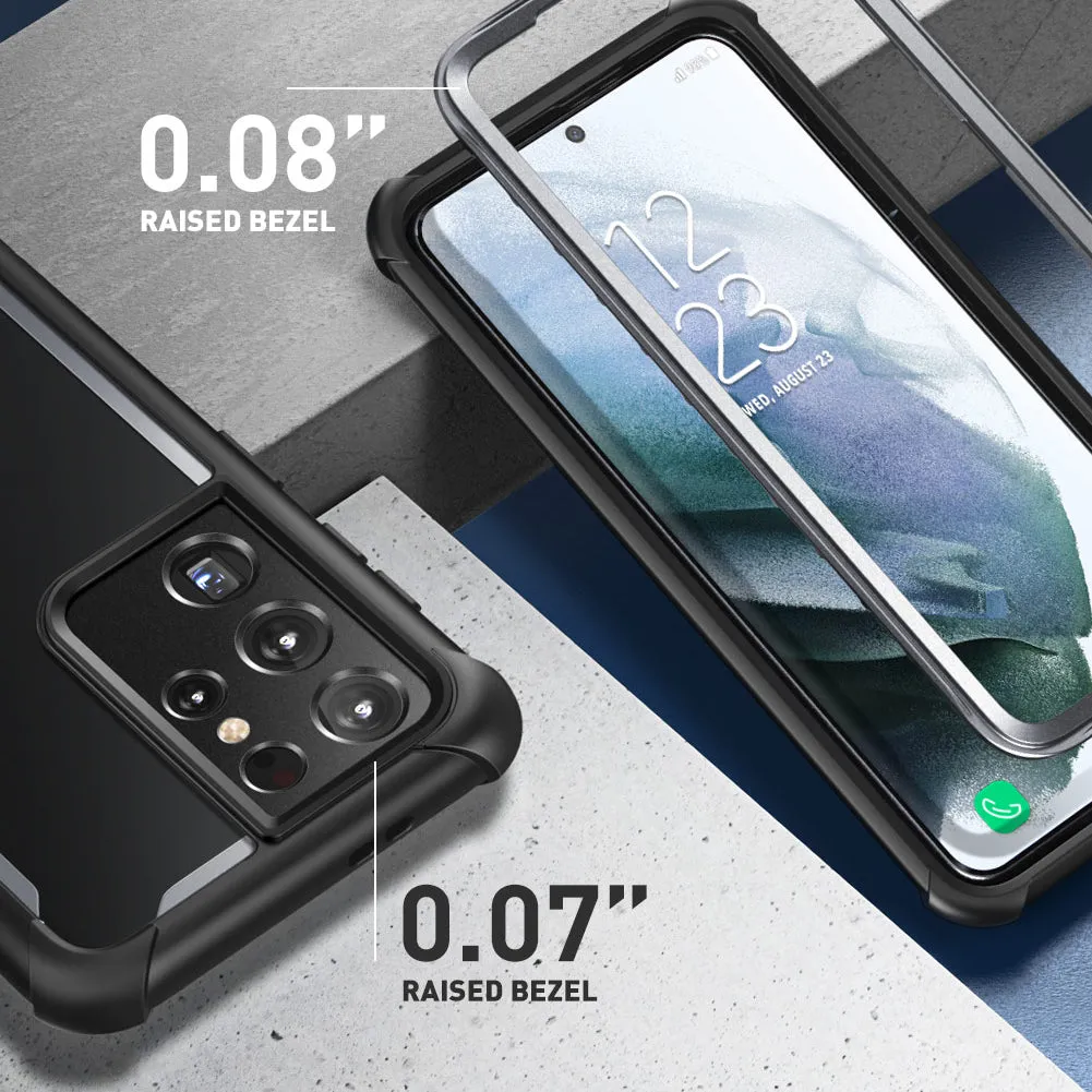 Galaxy S21 Ultra Ares Clear Rugged Case(open box) - Black