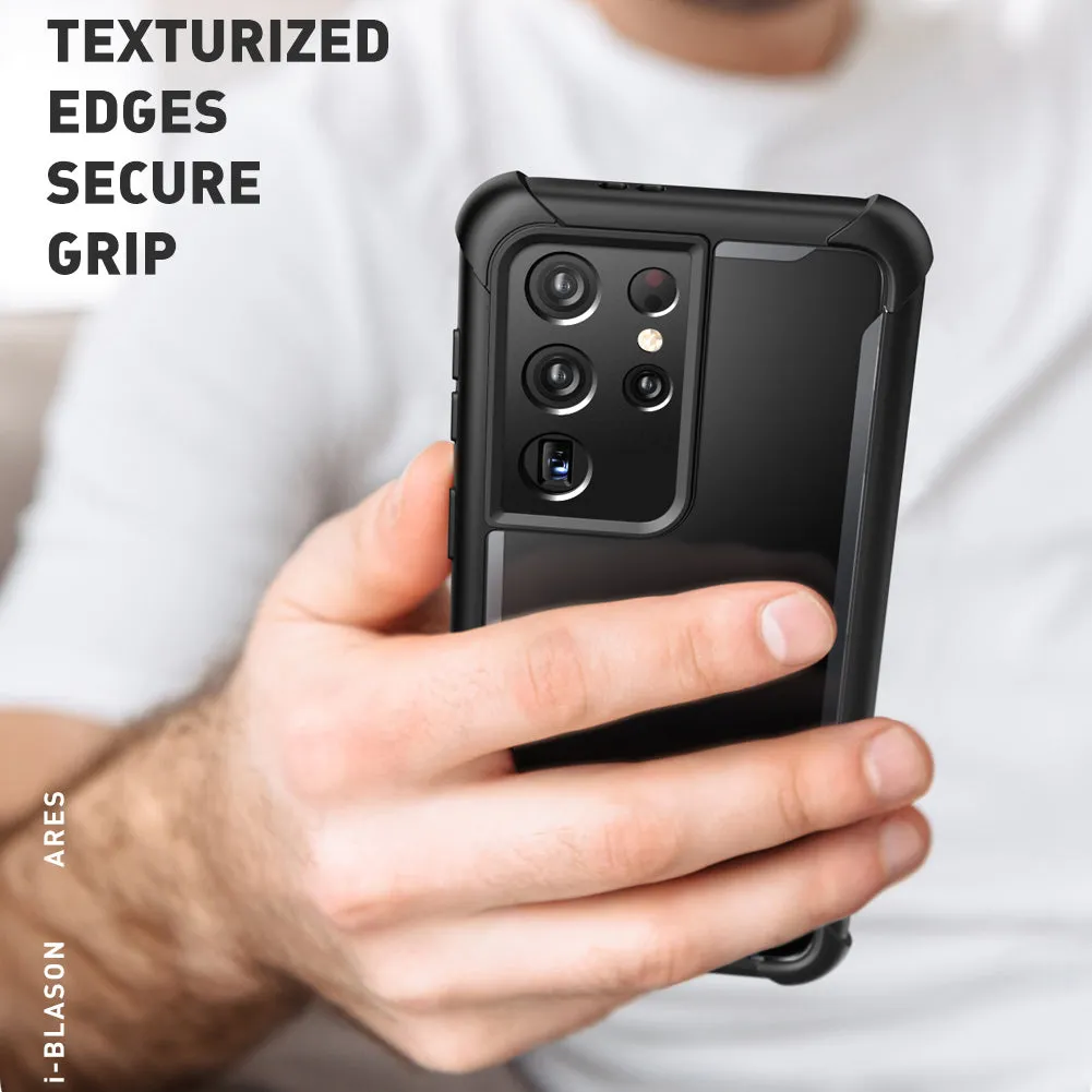 Galaxy S21 Ultra Ares Clear Rugged Case(open box) - Black